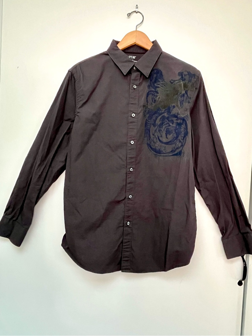 APT 9 Men's Graphic Button Down Shirt Size Medium